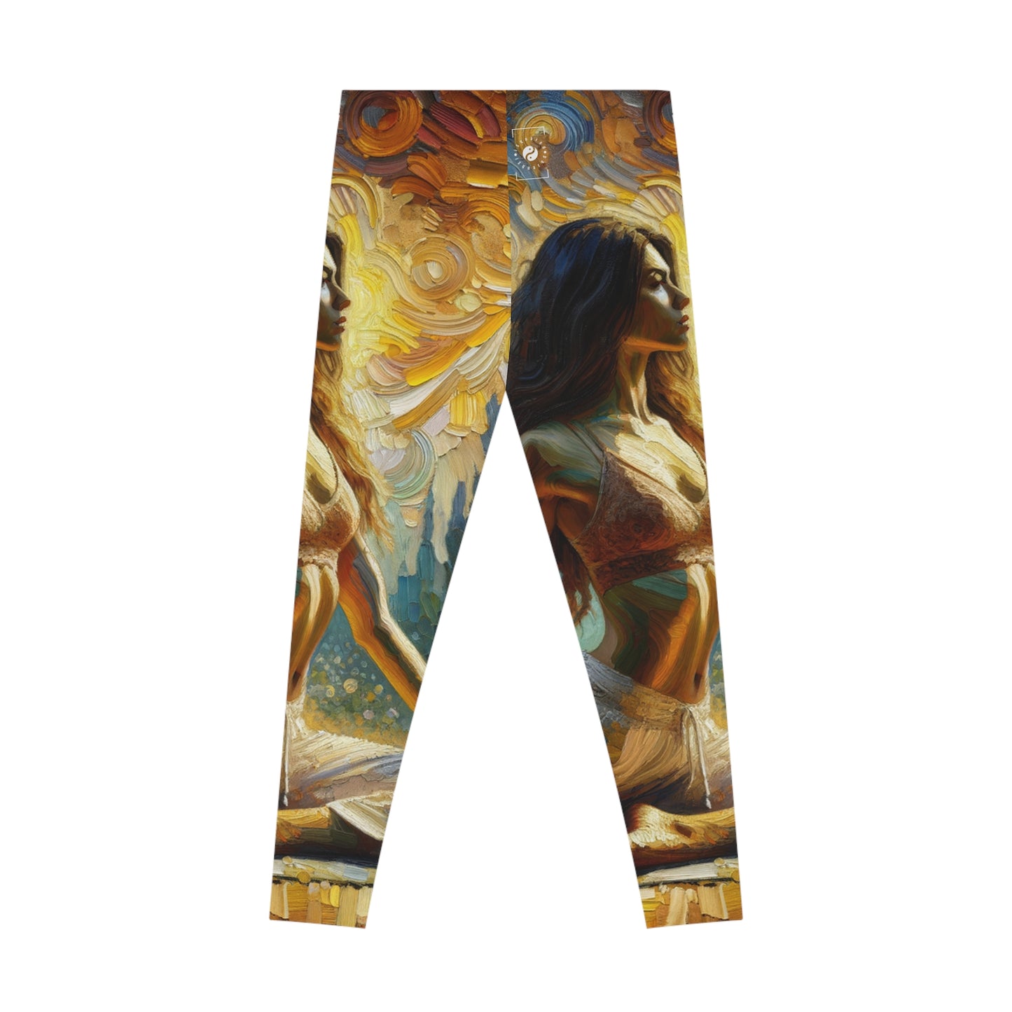 Golden Warrior: A Tranquil Harmony" - Unisex Tights