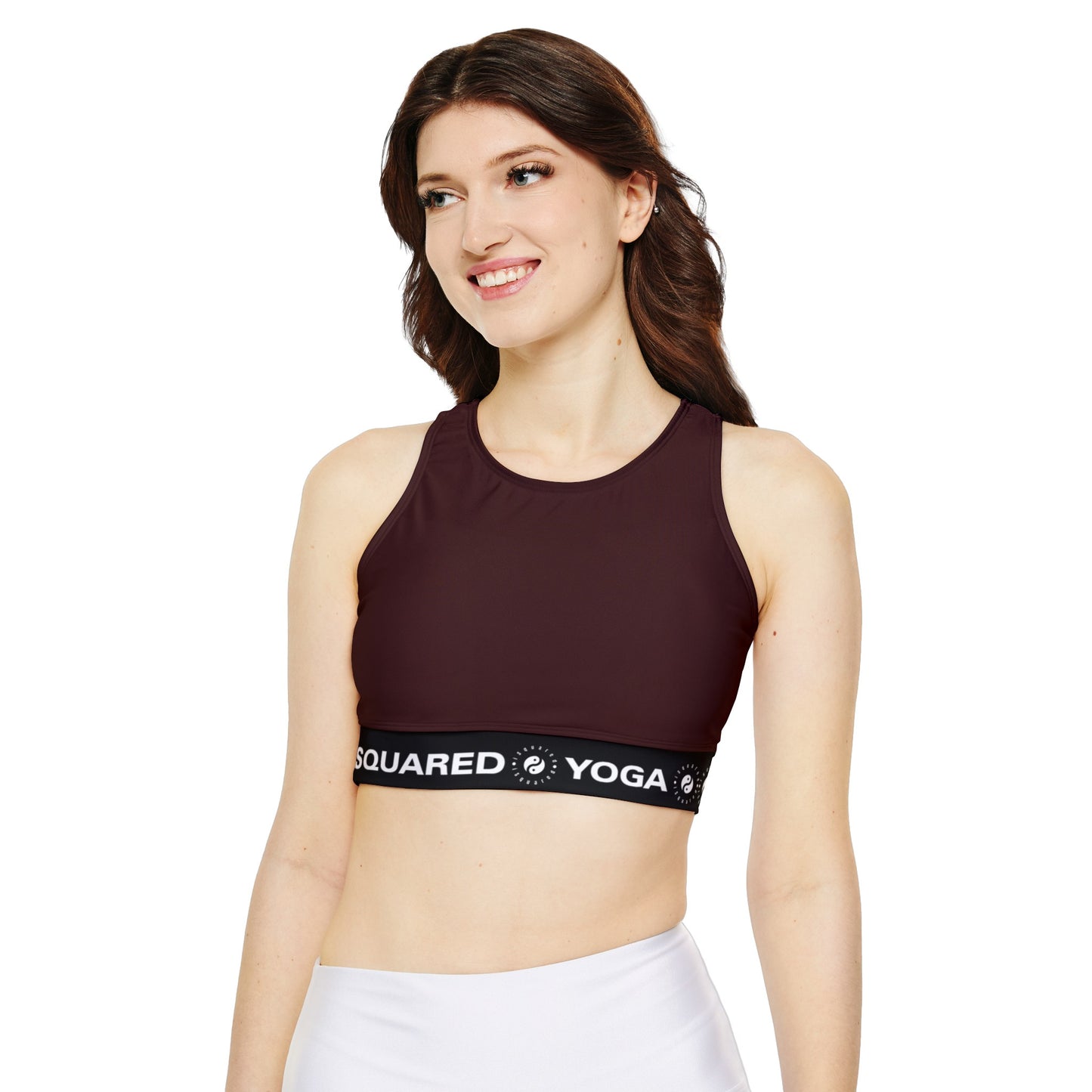 Lipstick Red - Lined & Padded Sports Bra