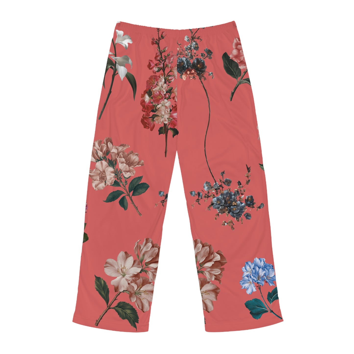 Botanicals on Coral - men's Lounge Pants