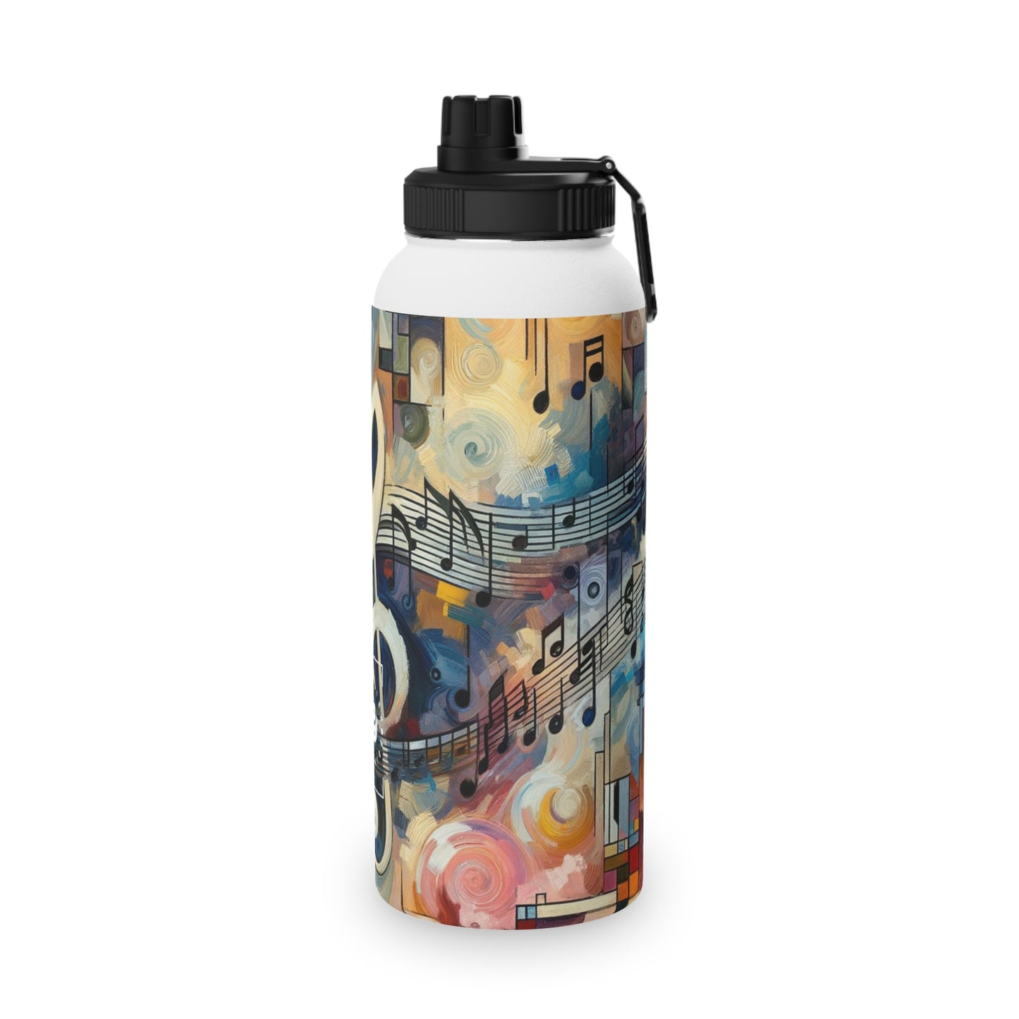 "Melodic Abstraction: Kandinsky's Symphony" - Sports Water Bottle