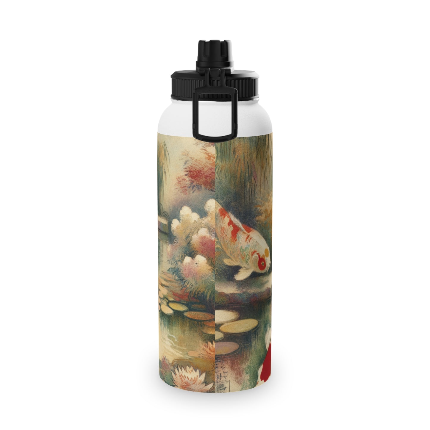 Koi Lily Pond - Sports Water Bottle