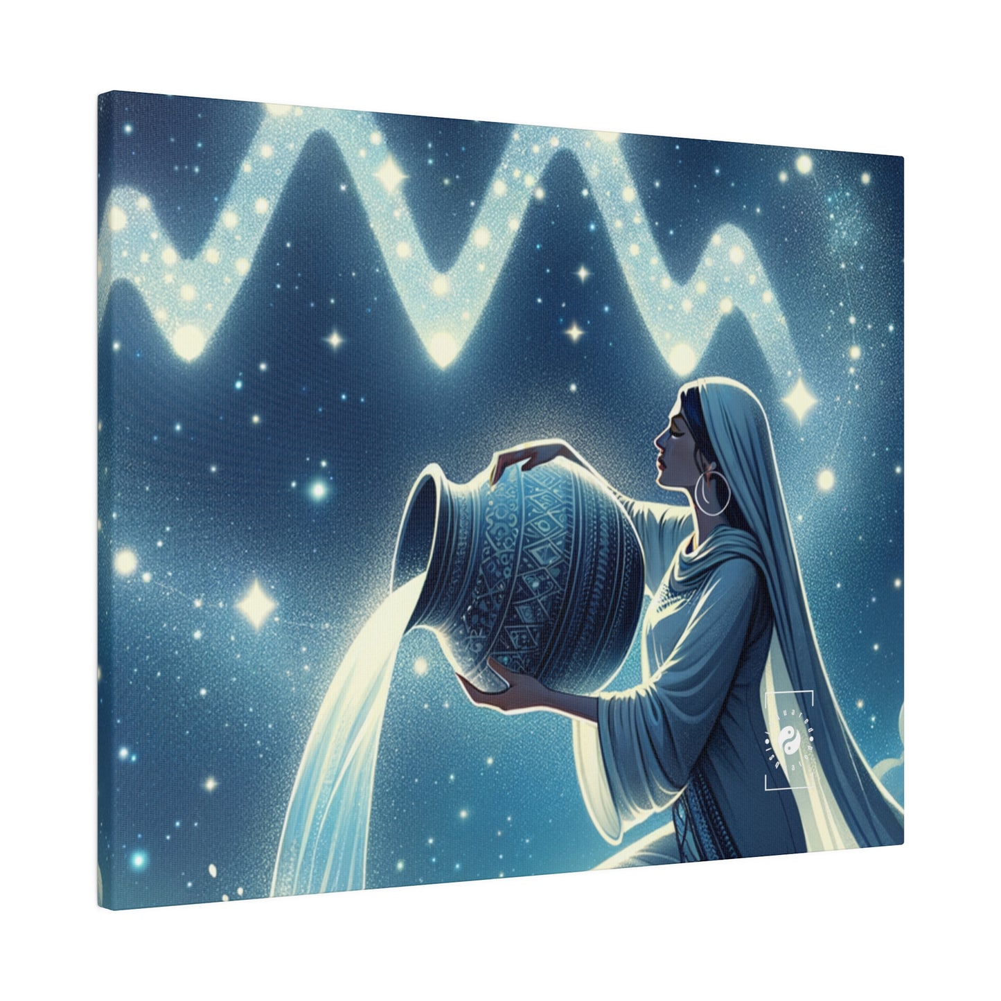 Aquarius Flow - Art Print Canvas