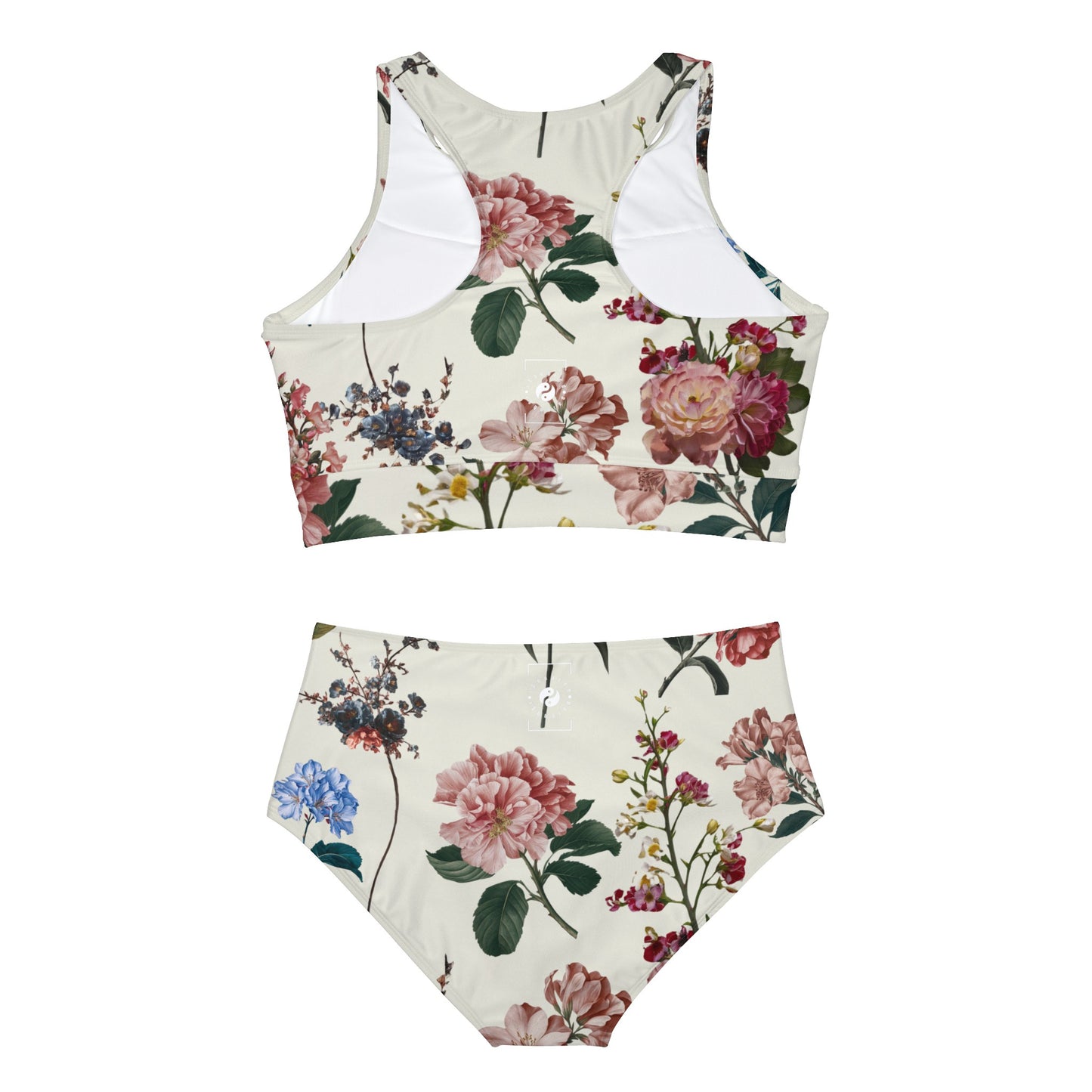 Botanicals on Beige - Hot Yoga Bikini Set