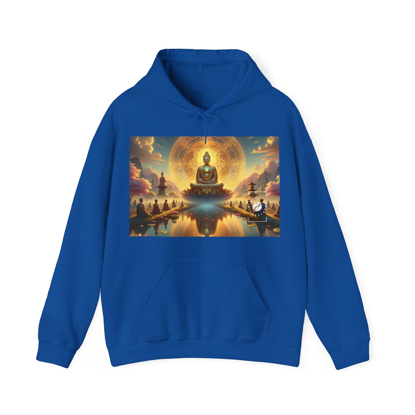 "Serenity in Transience: Illuminations of the Heart Sutra" - Hoodie