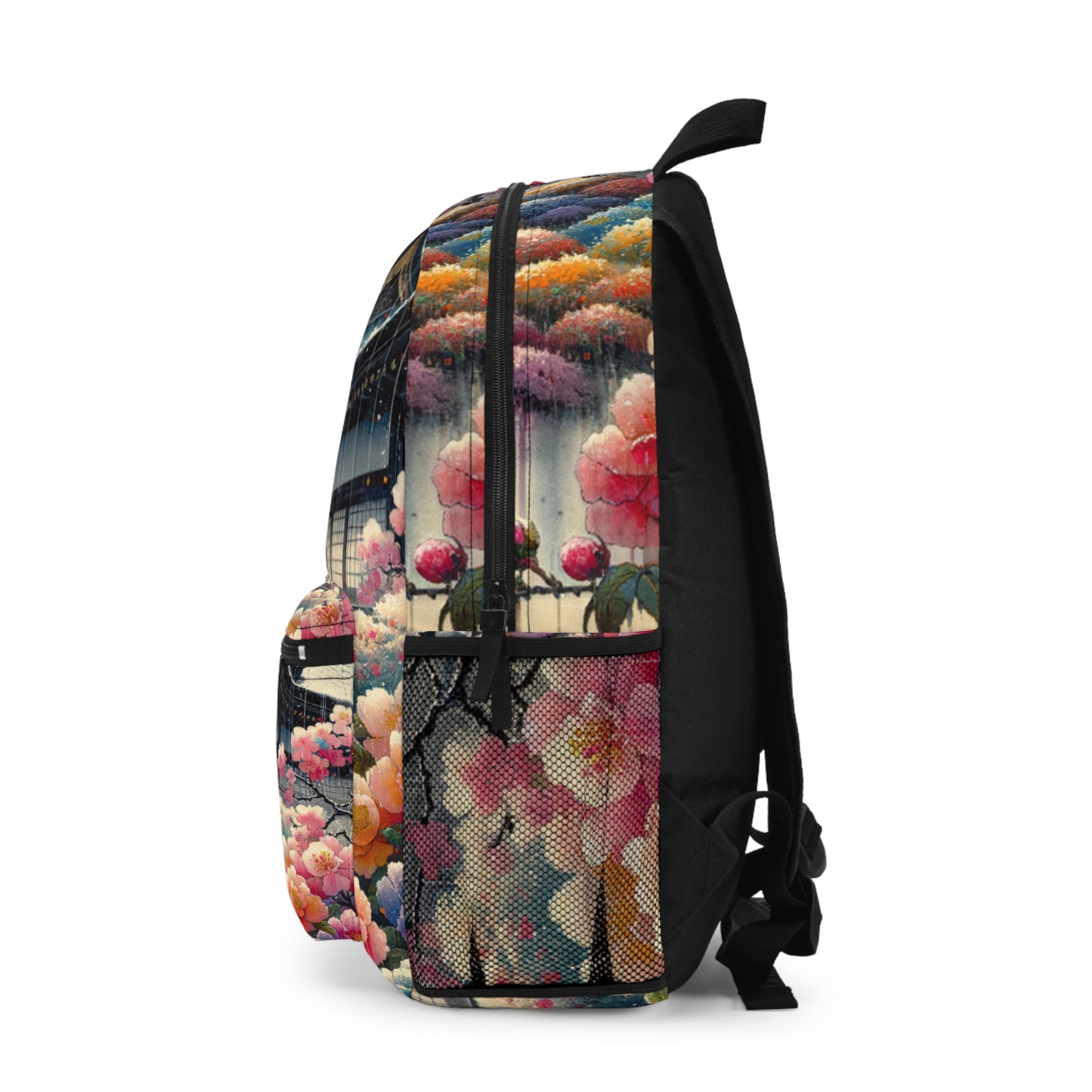 "Rain-drenched Sakura Spectrum" - Backpack