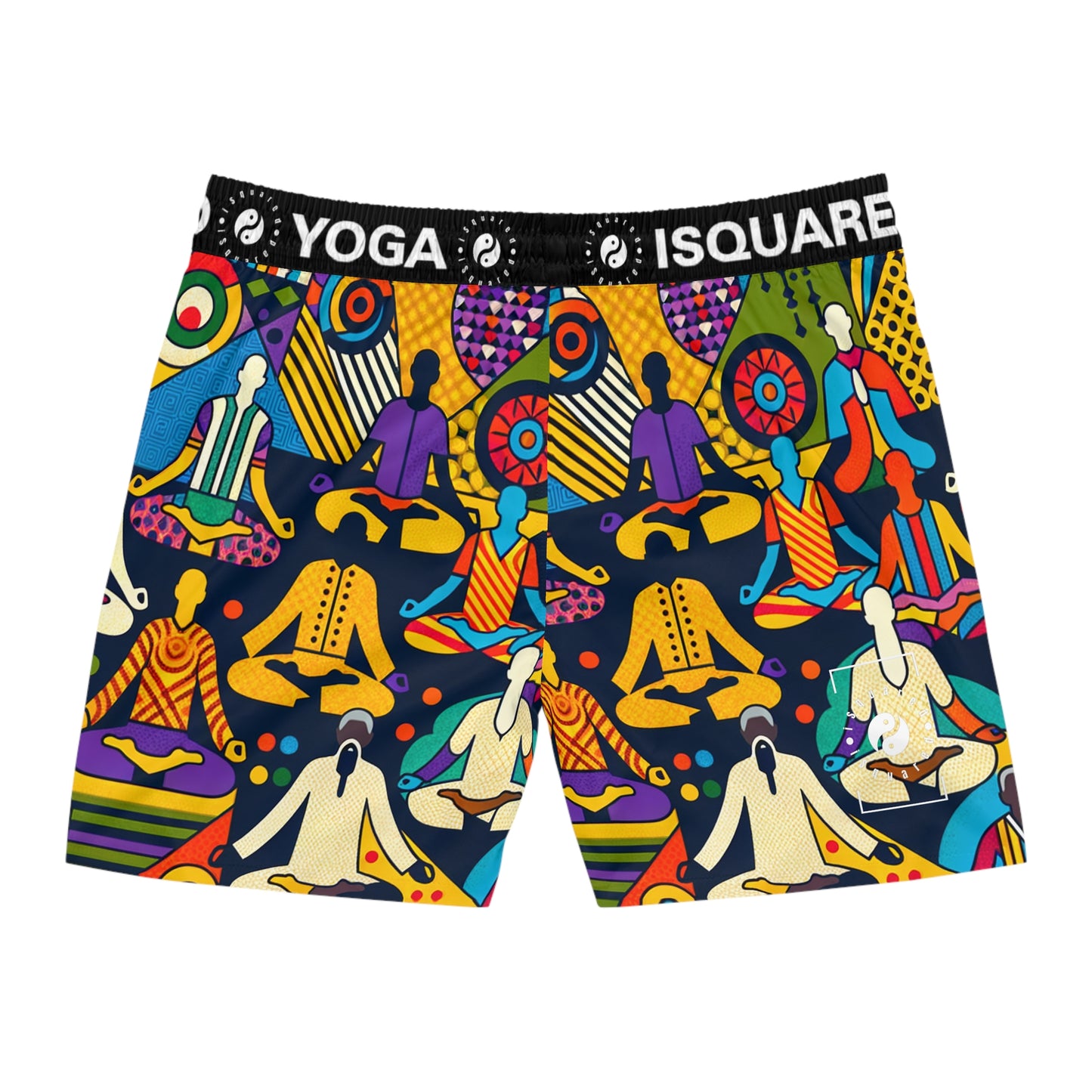 "Vibrant Sadana: Unleashing the Prana in Nouveau Réalité" - Swim Shorts (Mid-Length) for Men