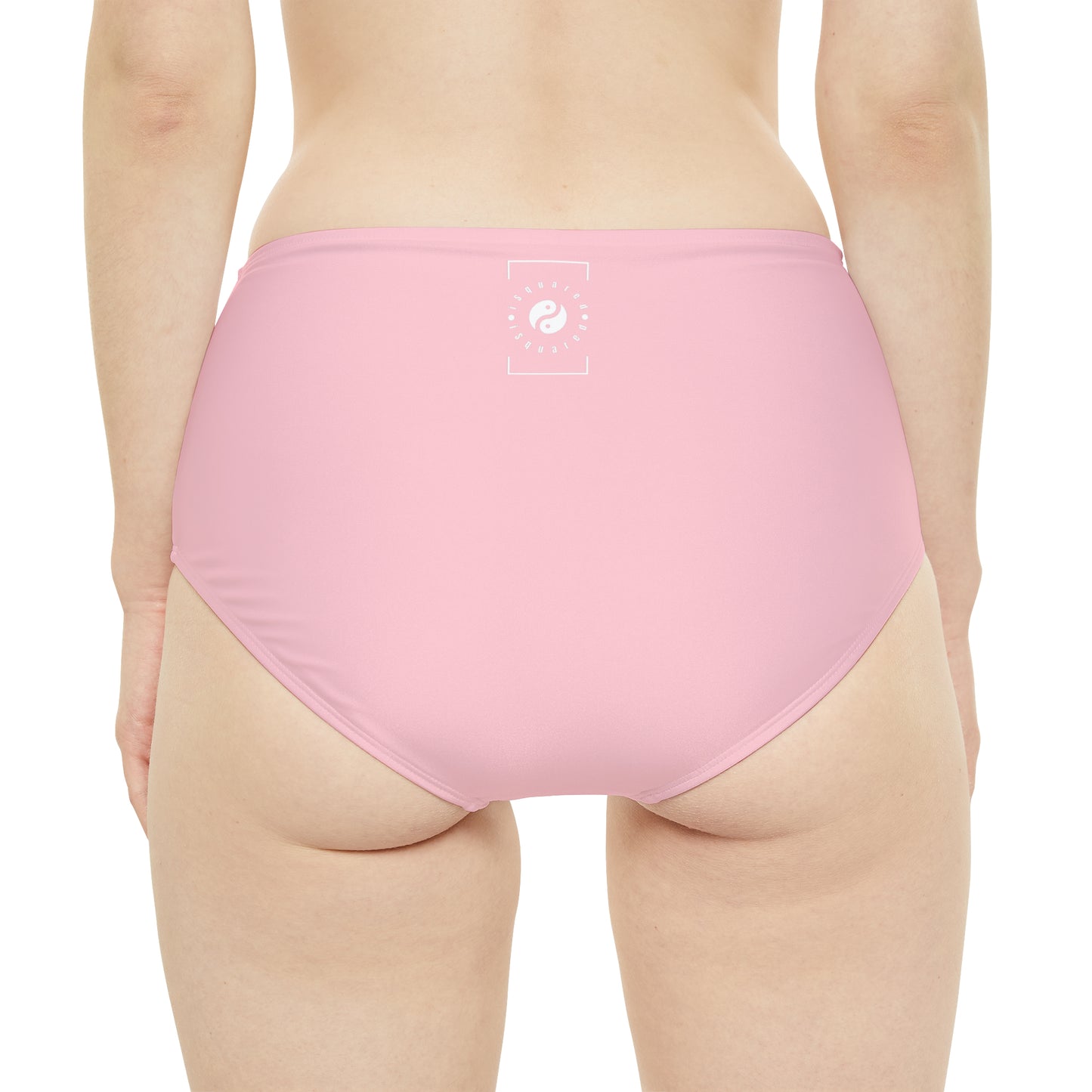 FFCCD4 Light Pink - High Waisted Bikini Bottom
