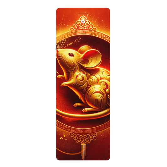 "Golden Emissary: A Lunar New Year's Tribute" - Yoga Mat