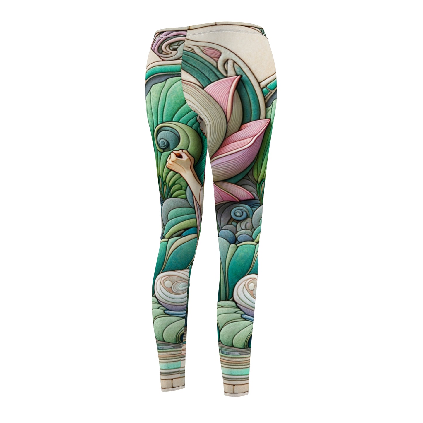 "Lotus Echo Serenity" - Casual Leggings