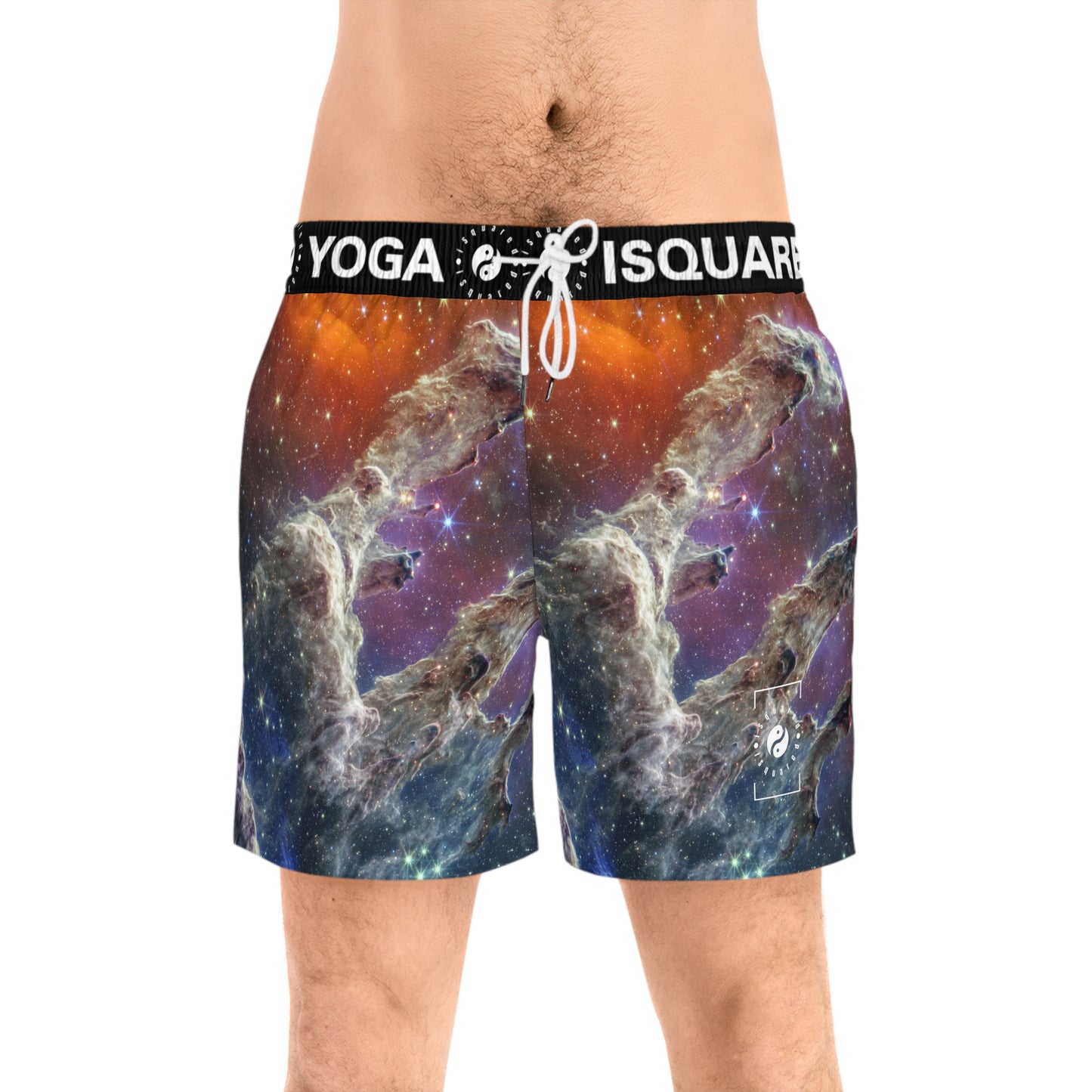 Pillars of Creation (NIRCam and MIRI Composite Image) - JWST Collection - Swim Shorts (Mid-Length) for Men