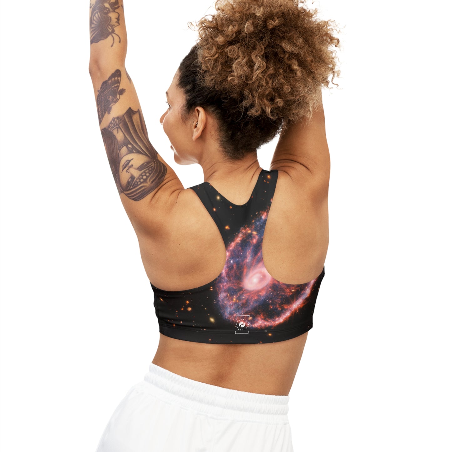 Cartwheel Galaxy (NIRCam and MIRI Composite Image) - Seamless Sports Bra