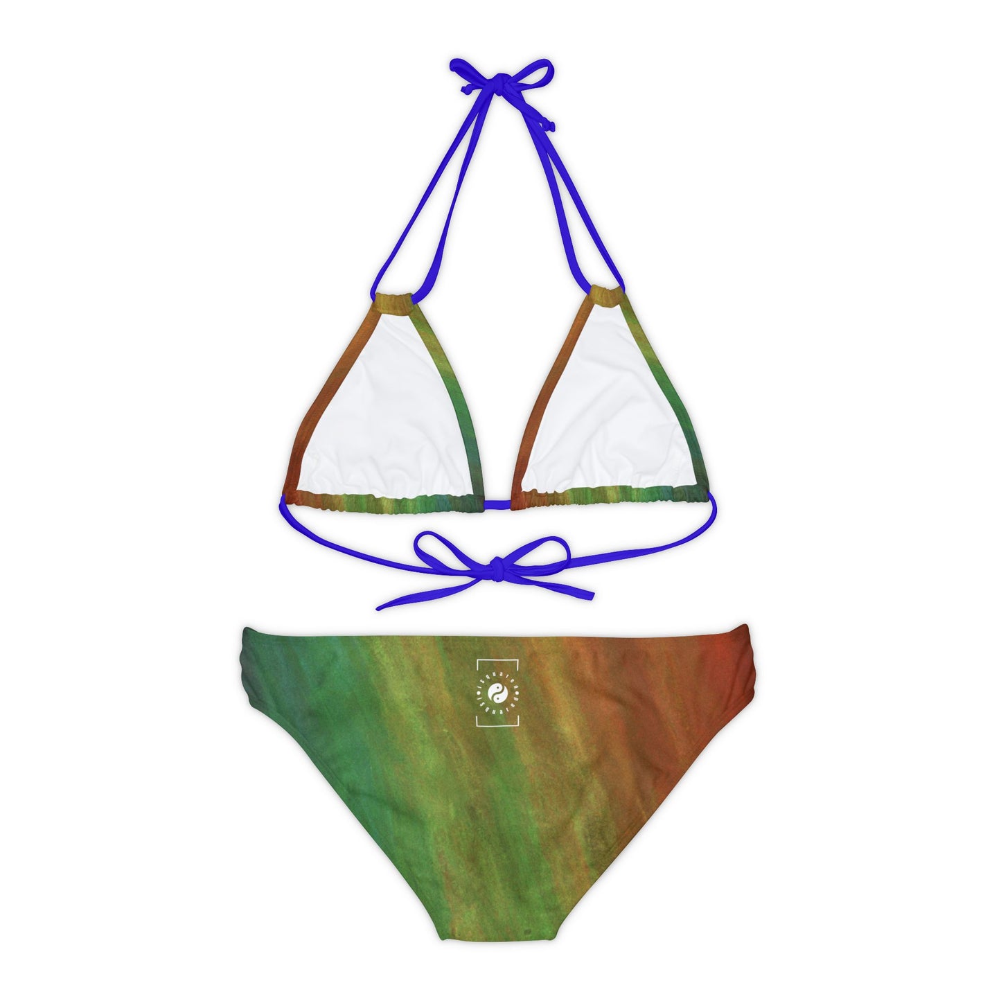 Subtle Rainbow Mood - Lace-up Bikini Set