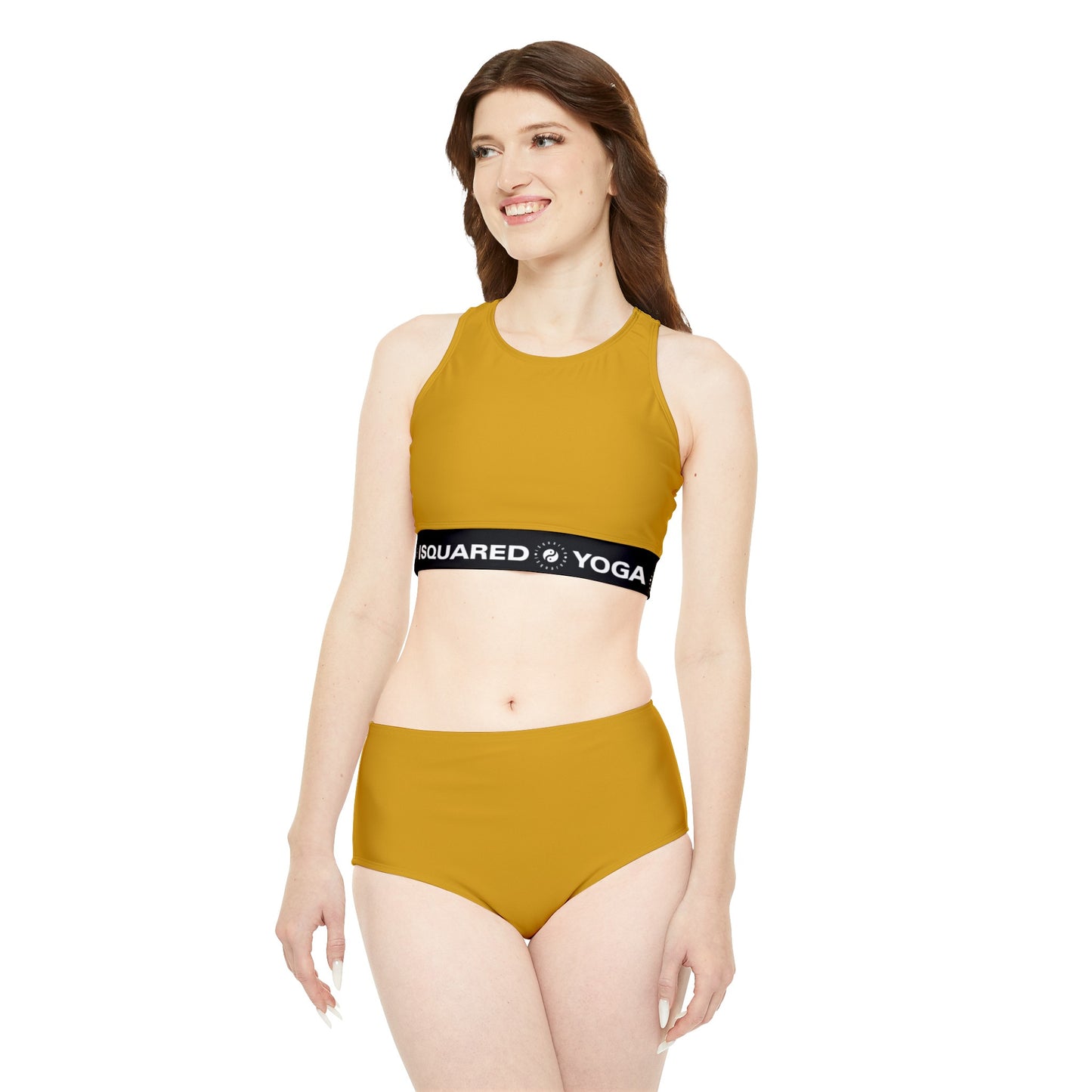 DAA520 Goldenrod - Ensemble de bikini de yoga chaud