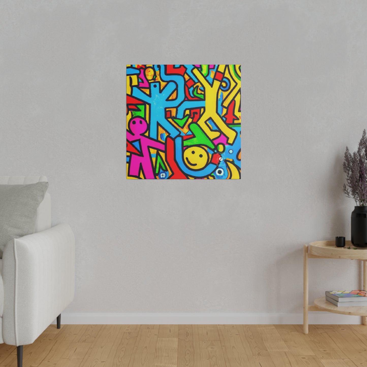 symbols of happiness - Art Print Canvas