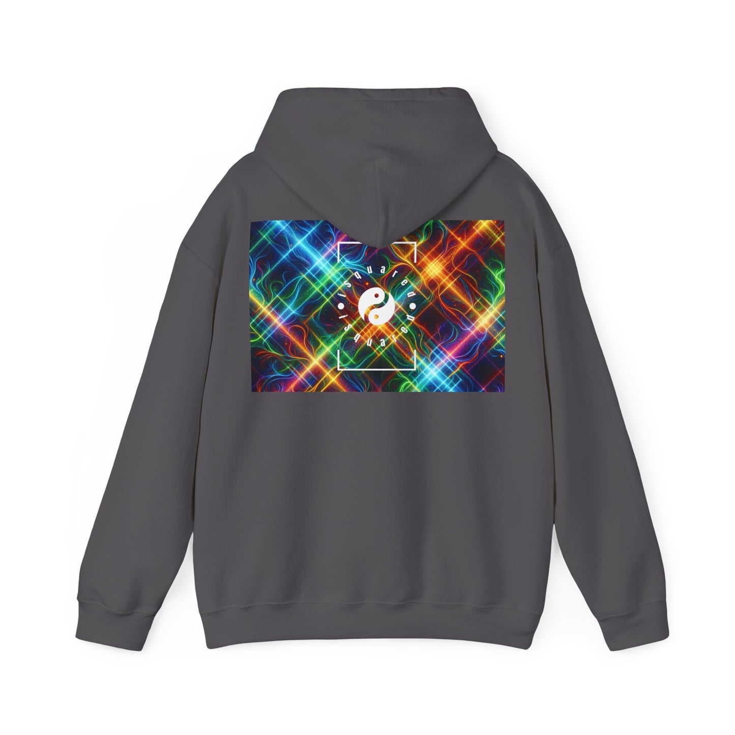 "Neon Plaid Luminosity Matrix" - Hoodie