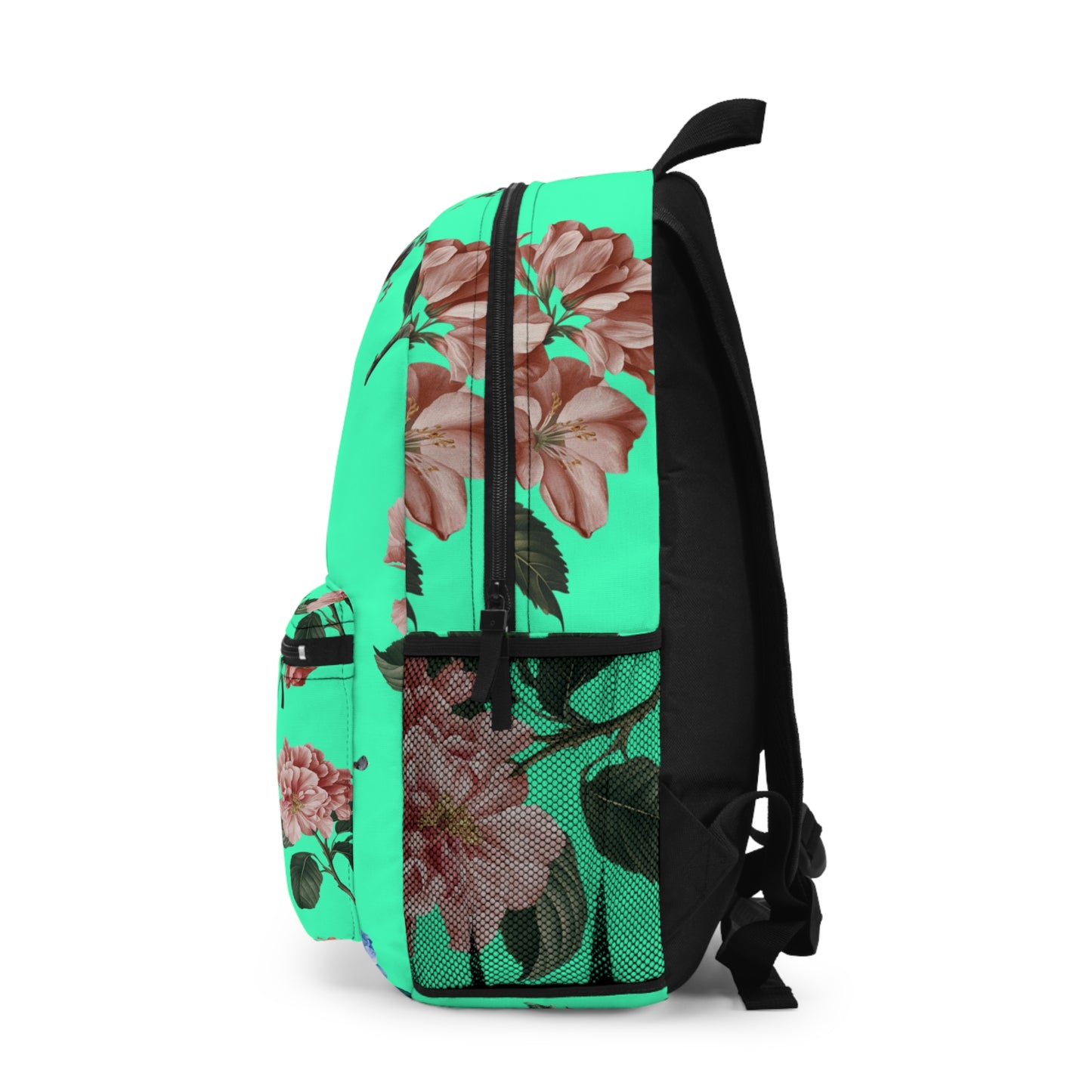 Botanicals on Turquoise - Backpack