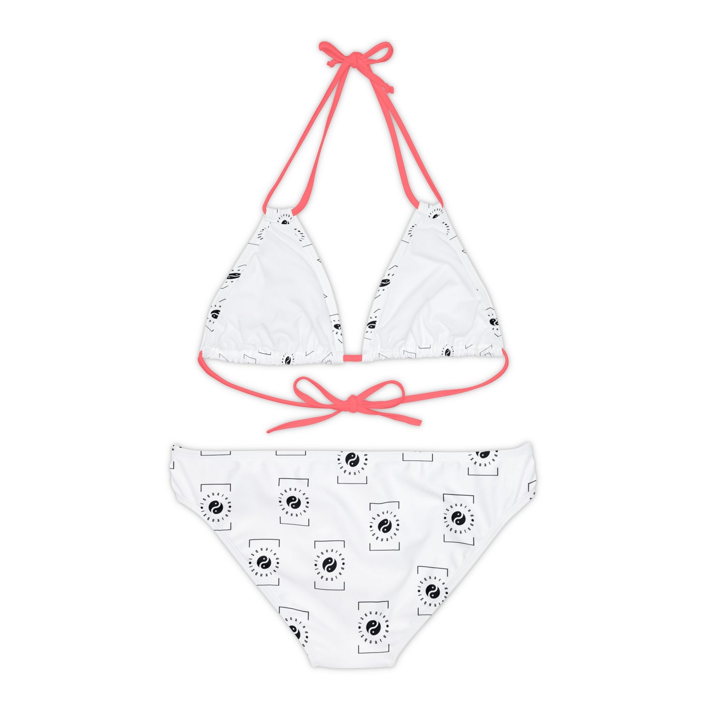 iSquared Yoga - Ensemble de bikini à lacets blanc 