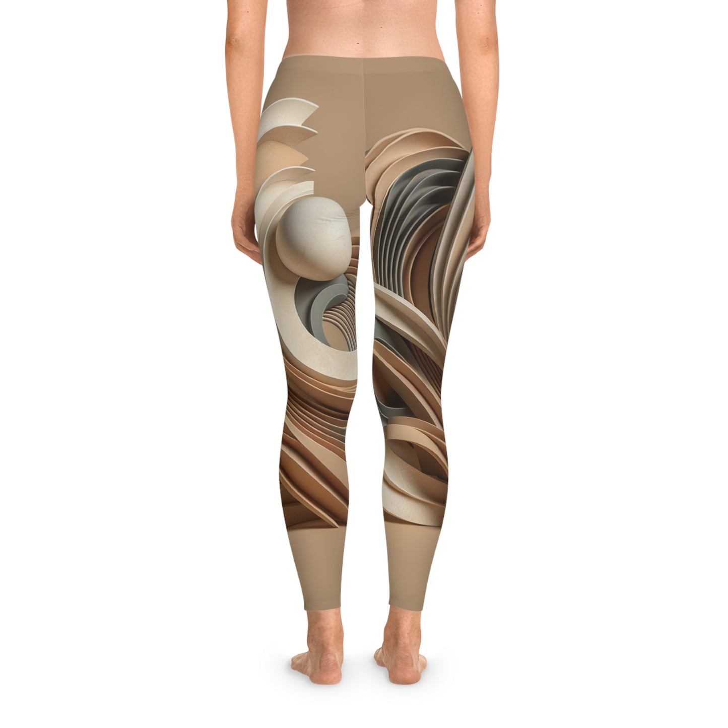 "Hepworth Hues: An Earth Tone Symphony" - Unisex Tights