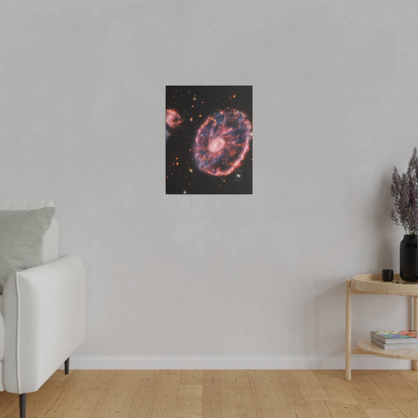 Cartwheel Galaxy (NIRCam and MIRI Composite Image) - Art Print Canvas