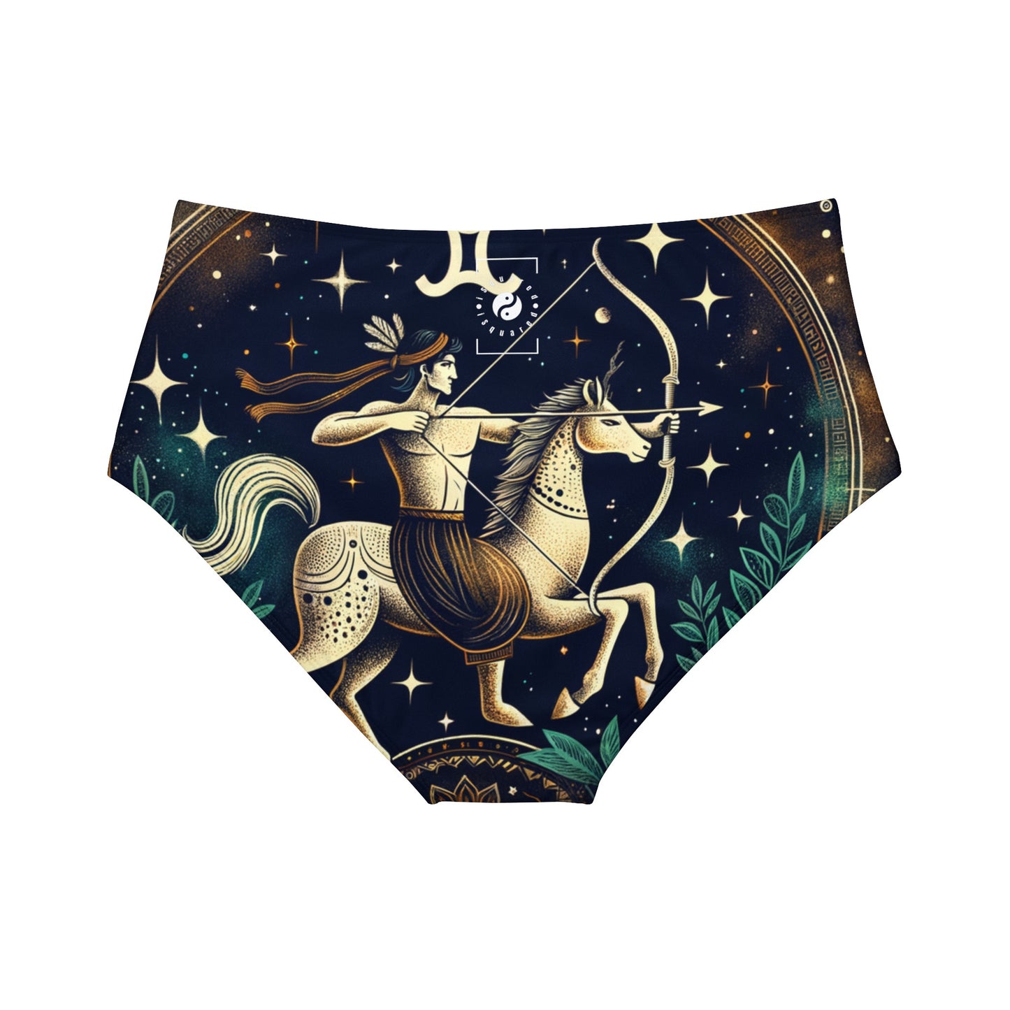 Sagittarius Emblem - High Waisted Bikini Bottom