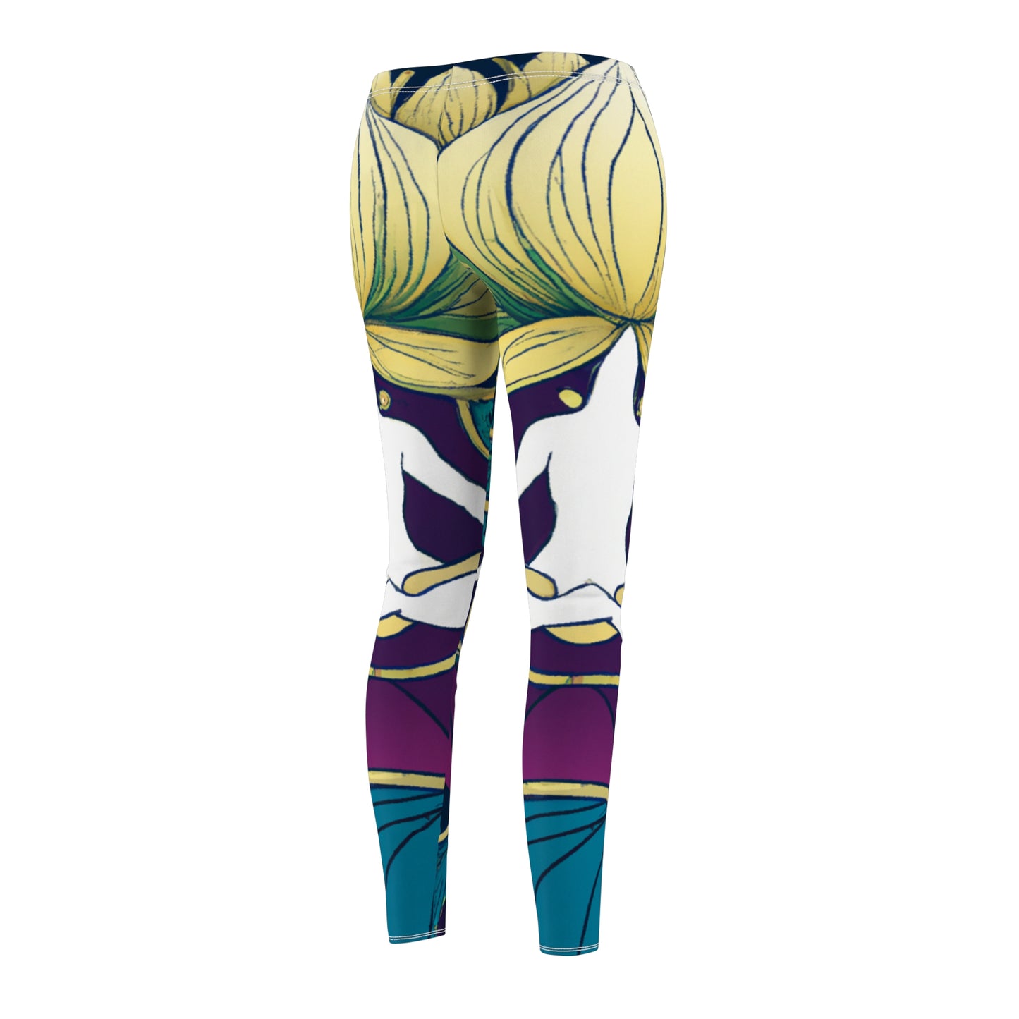 "Lotus Serenity Dance" - Casual Leggings