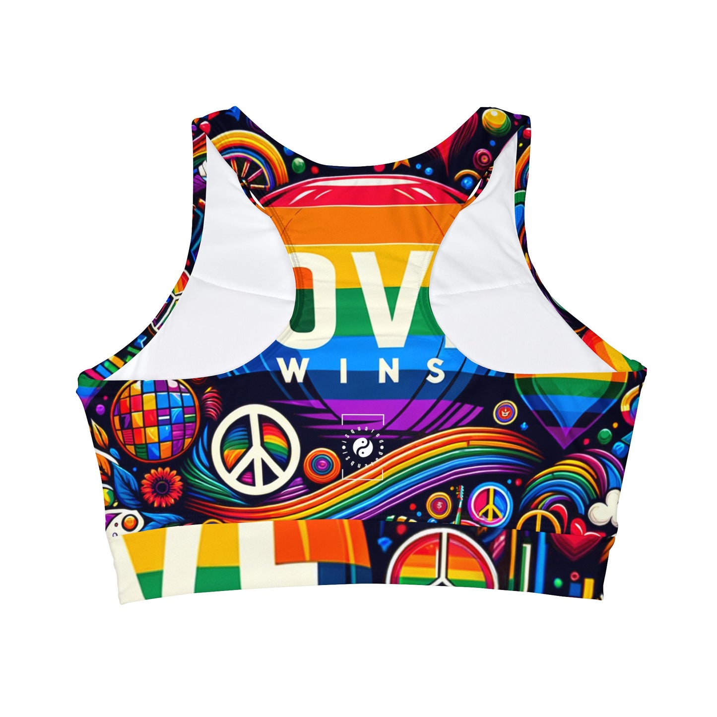 LOVE WINS - High Neck Crop Top