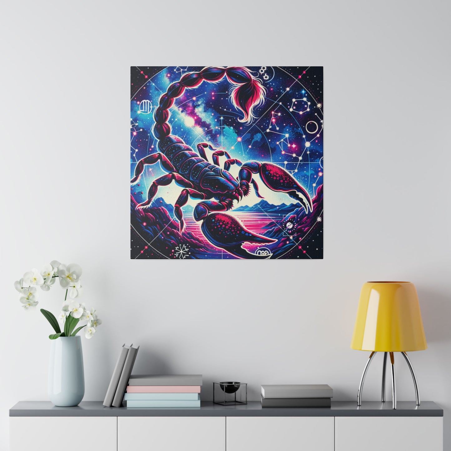 Crimson Scorpio - Art Print Canvas