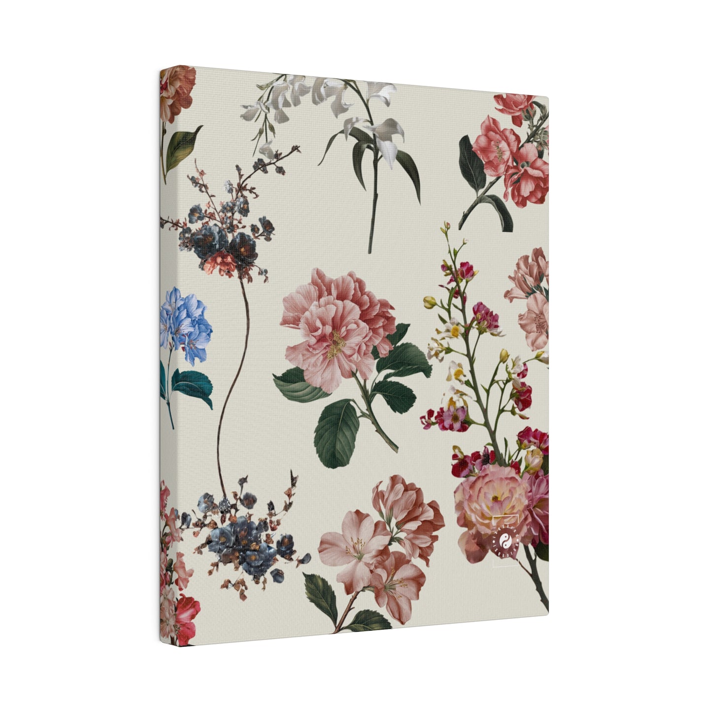 Botanicals on Beige - Art Print Canvas