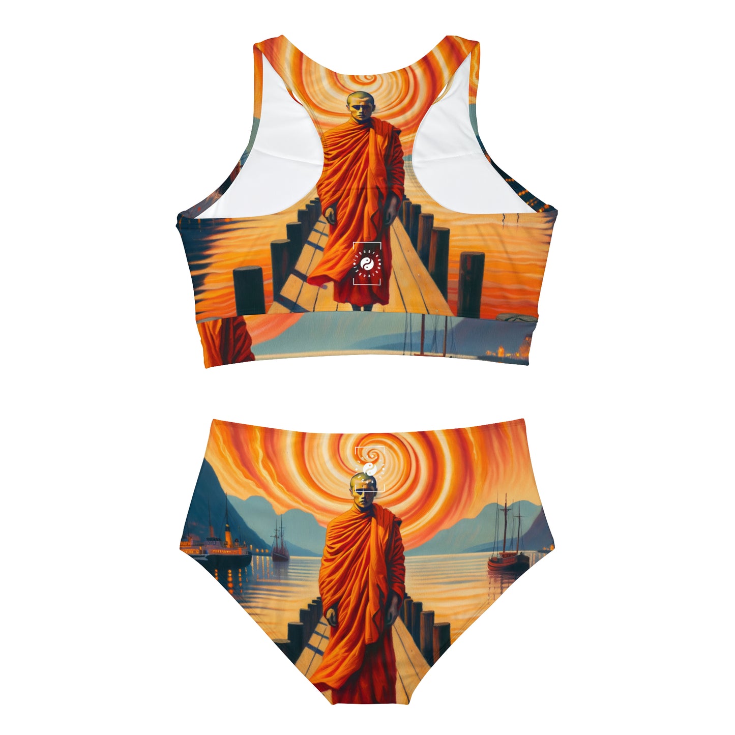 Serenity's Echo - Ensemble de bikini de yoga chaud 