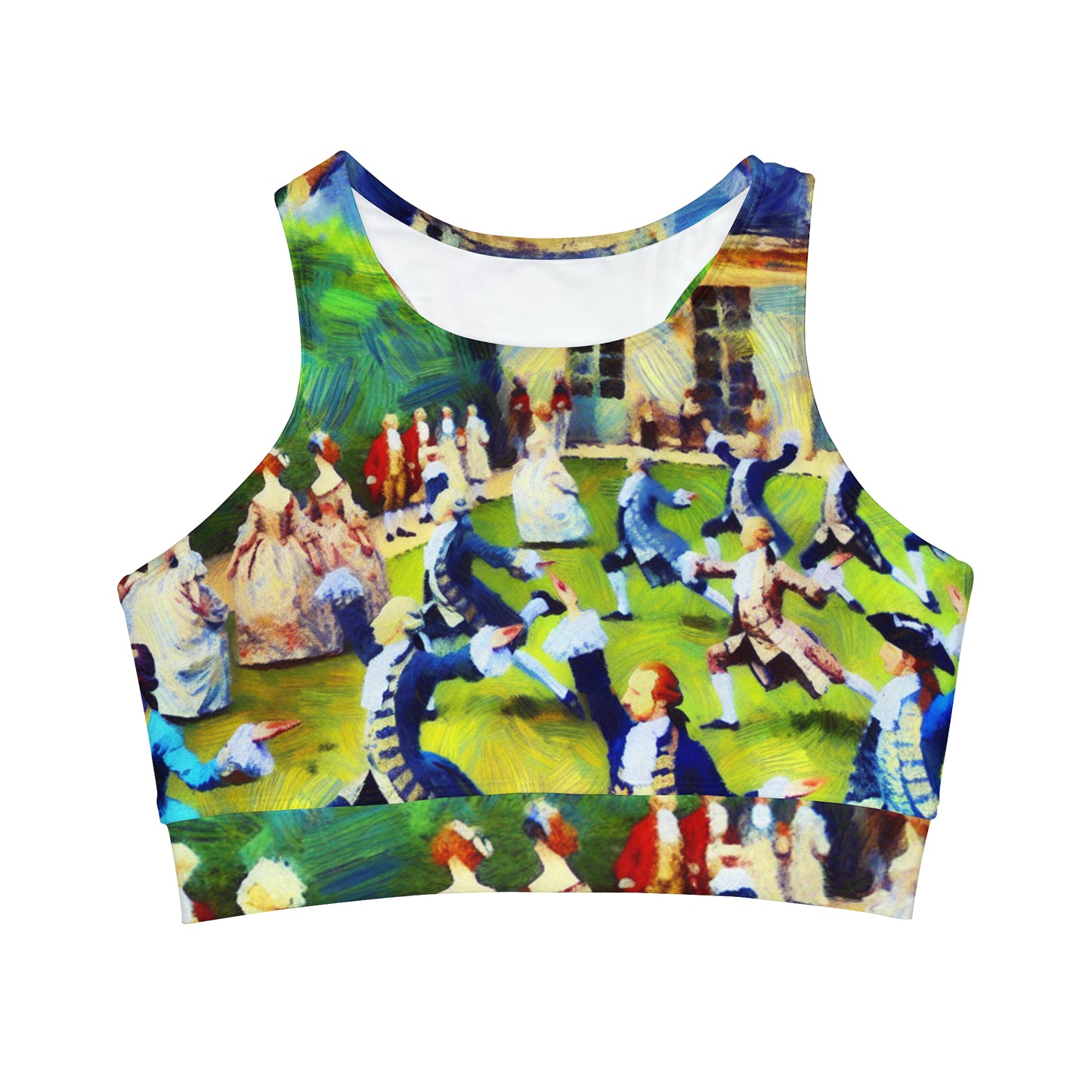 Versailles Vinyasa - High Neck Crop Top