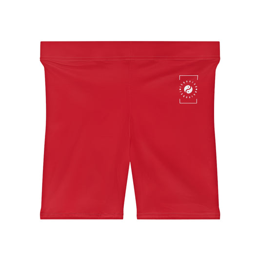 #D10927 Scarlet Red - Hot Yoga Short