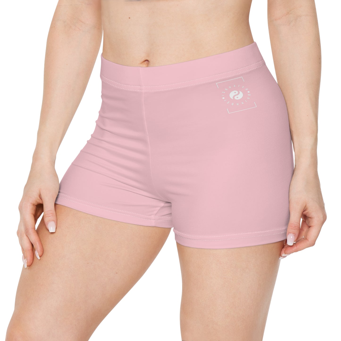 FFCCD4 Rose Clair - Mini Short de Yoga Chaud