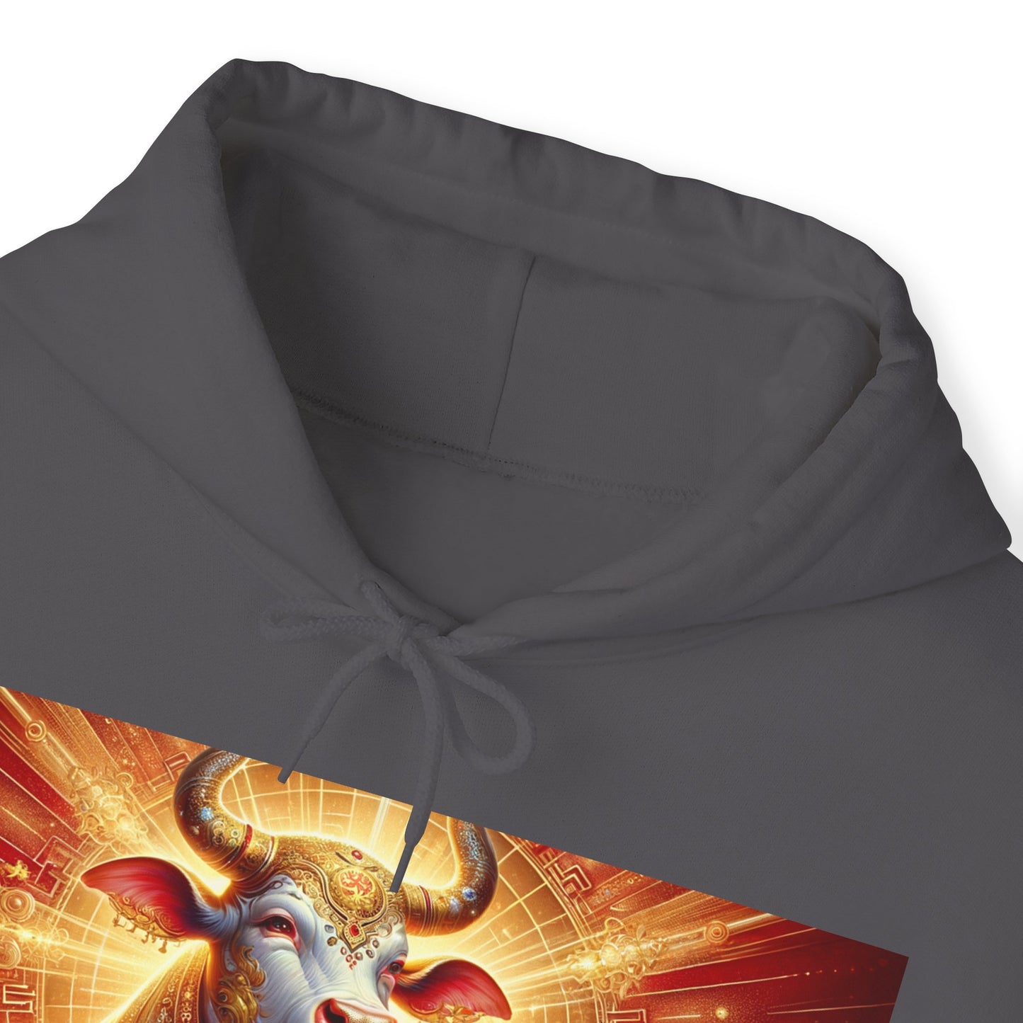 "Golden Euphoria: A Dance of the Divine Bovine" - Hoodie