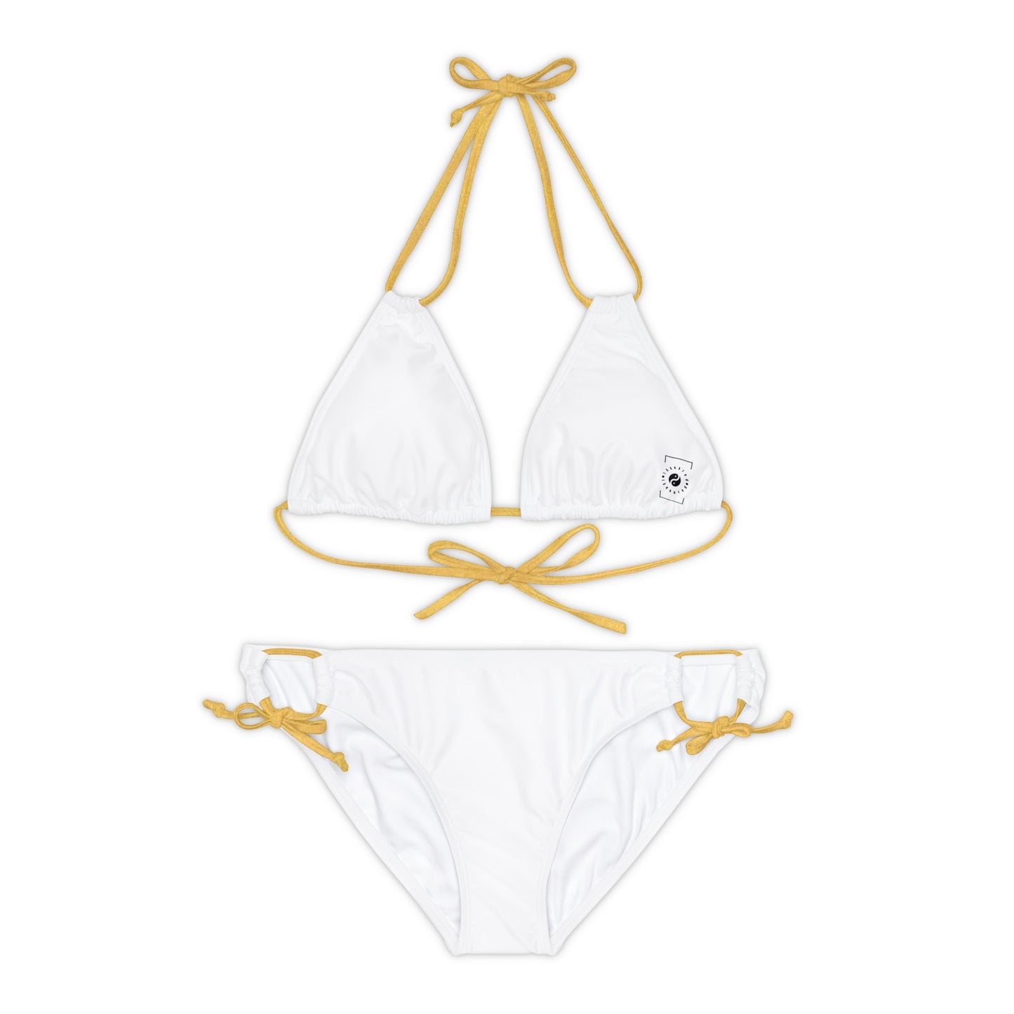 Angel White - Lace-up Bikini Set