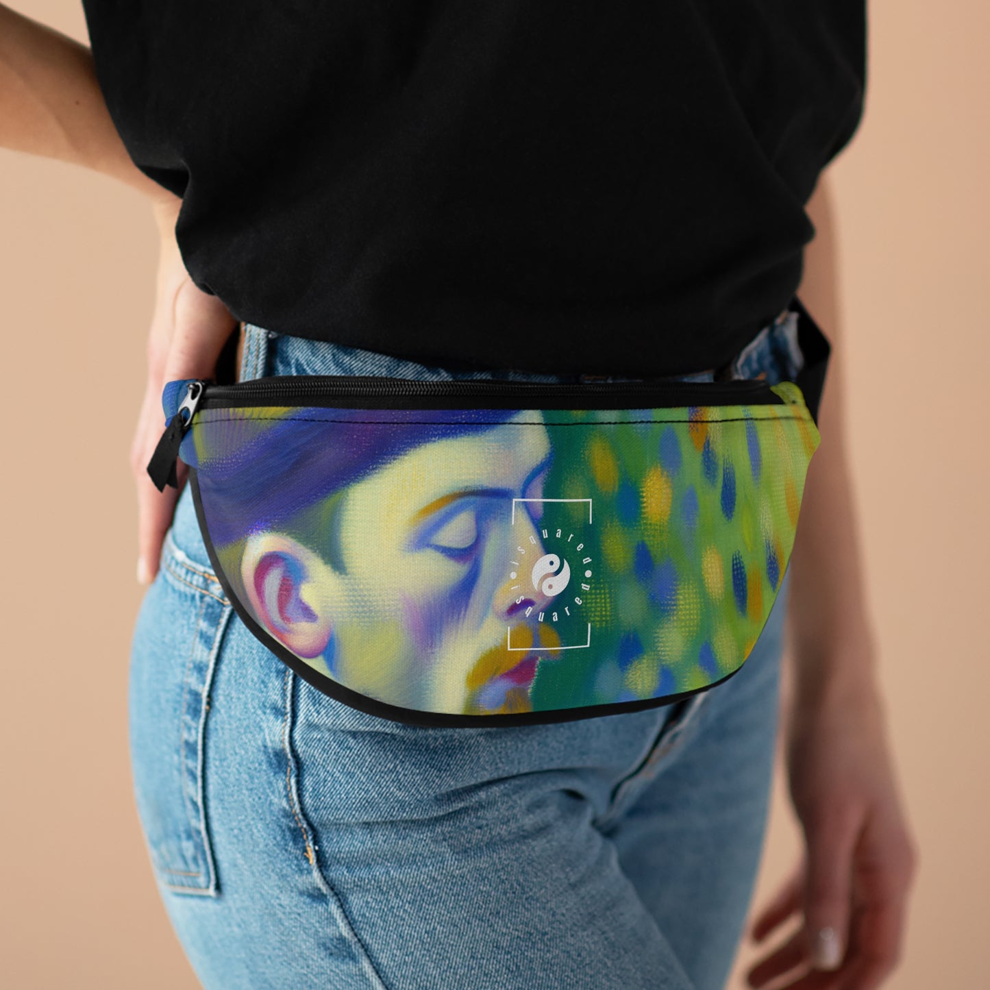 "Serene Resilience: A Frida's Solitude in hues" - Fanny Pack