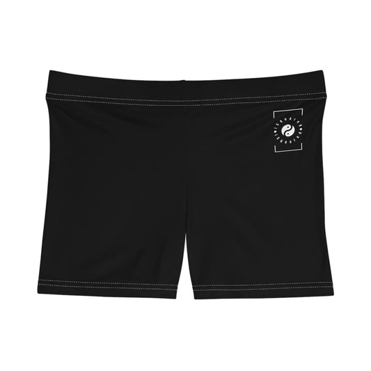 Pure Black - Mini Hot Yoga Short