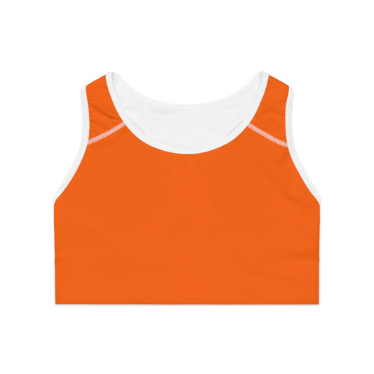 Orange fluo #FF6700 - Soutien-gorge de sport haute performance