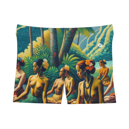 "Tahitian Tranquility - Mini Hot Yoga Short