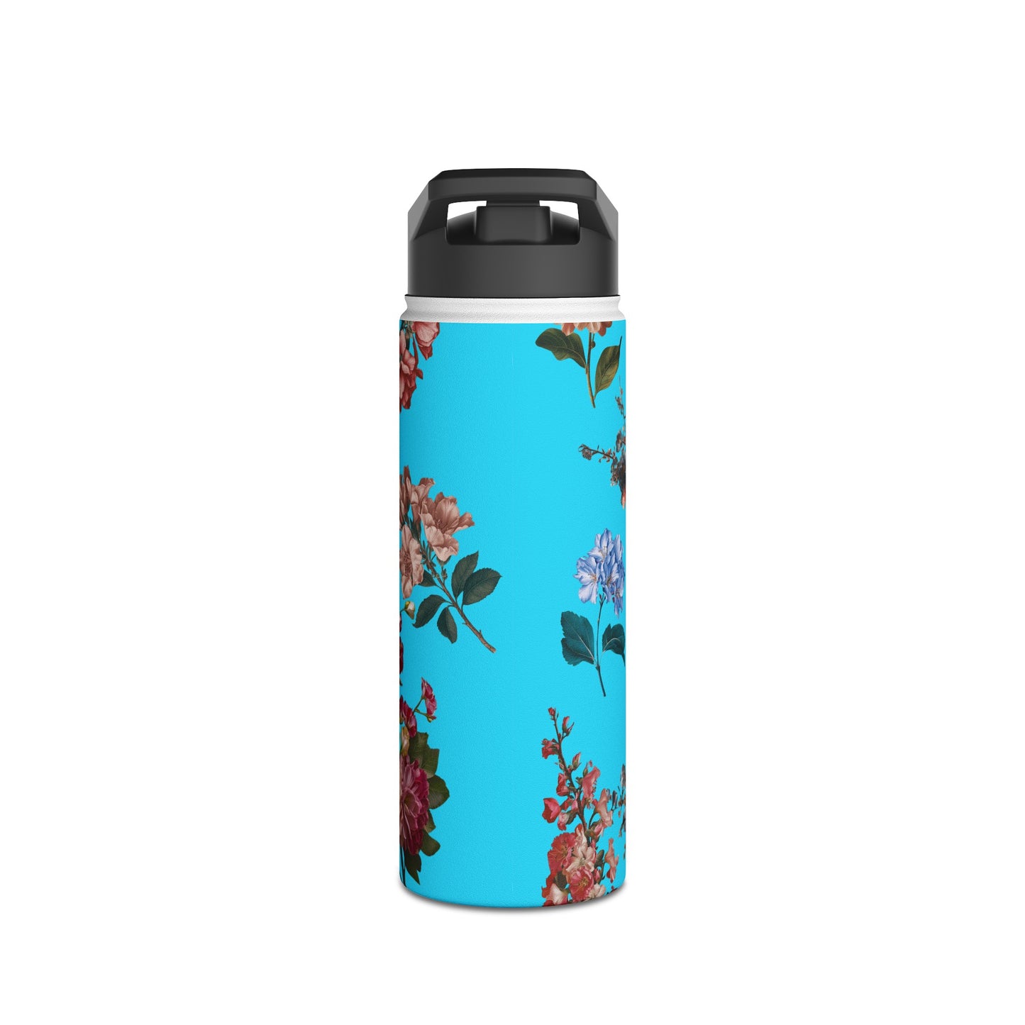 Botanicals on Azure - Water Bottle