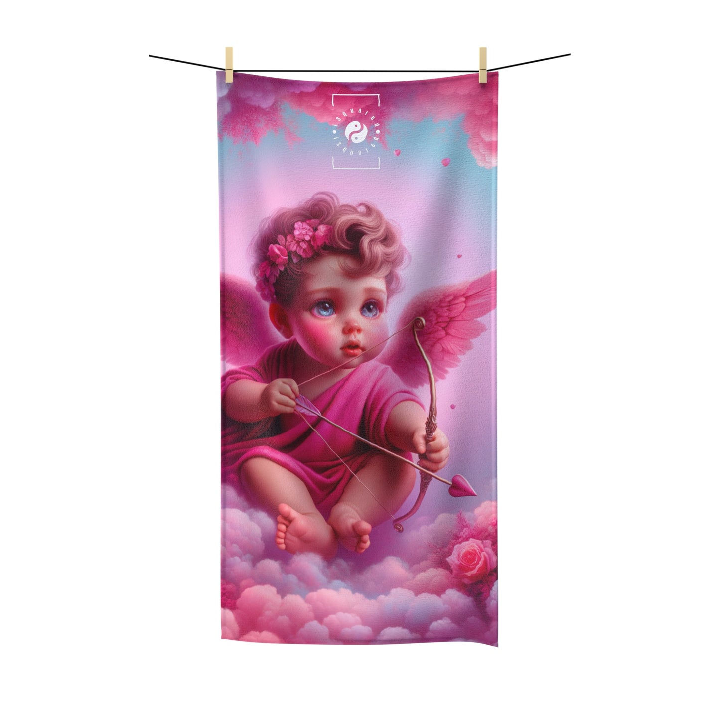 "Bold Blush: A Cupid's Love Affair" - All Purpose Yoga Towel