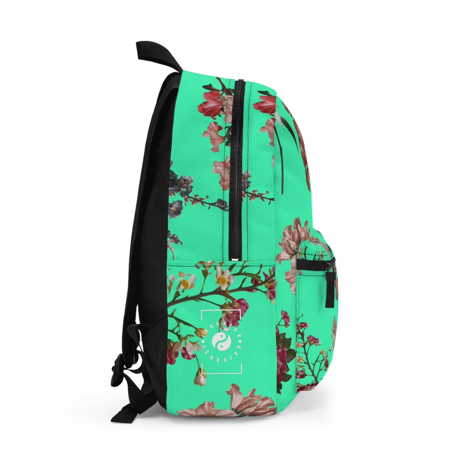 Botanicals on Turquoise - Backpack