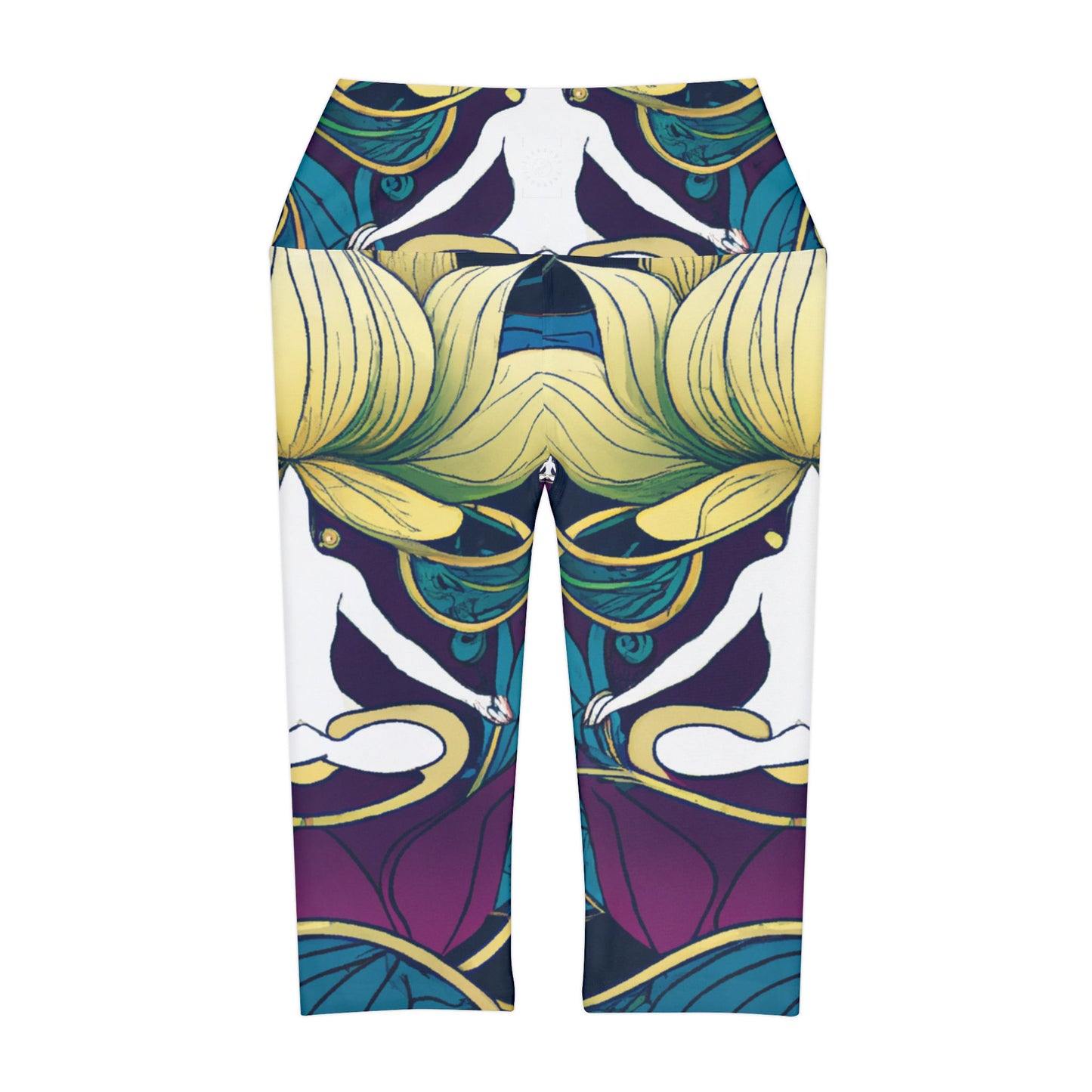 "Lotus Serenity Dance" - High Waisted Capri Leggings