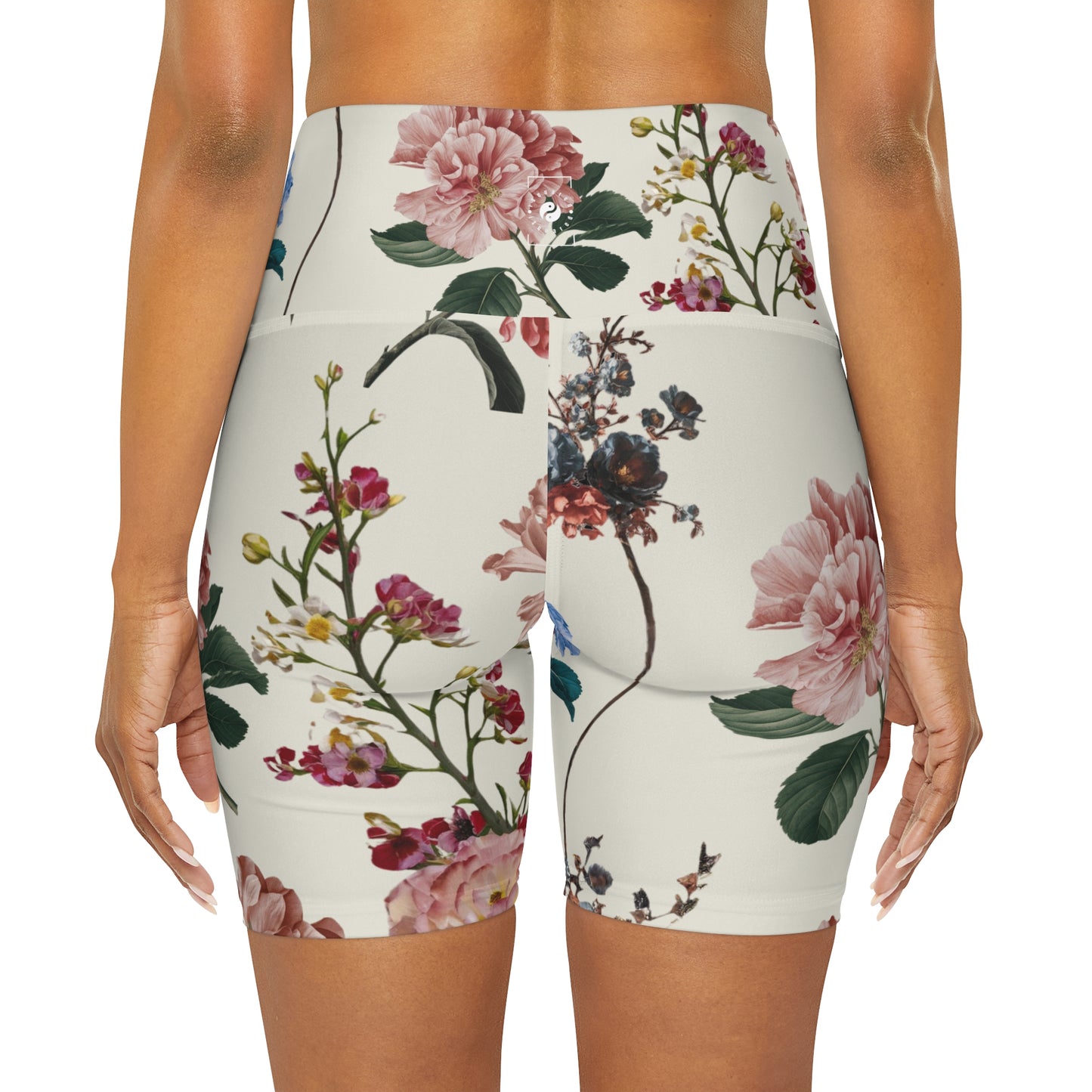 Botanicals on Beige - shorts