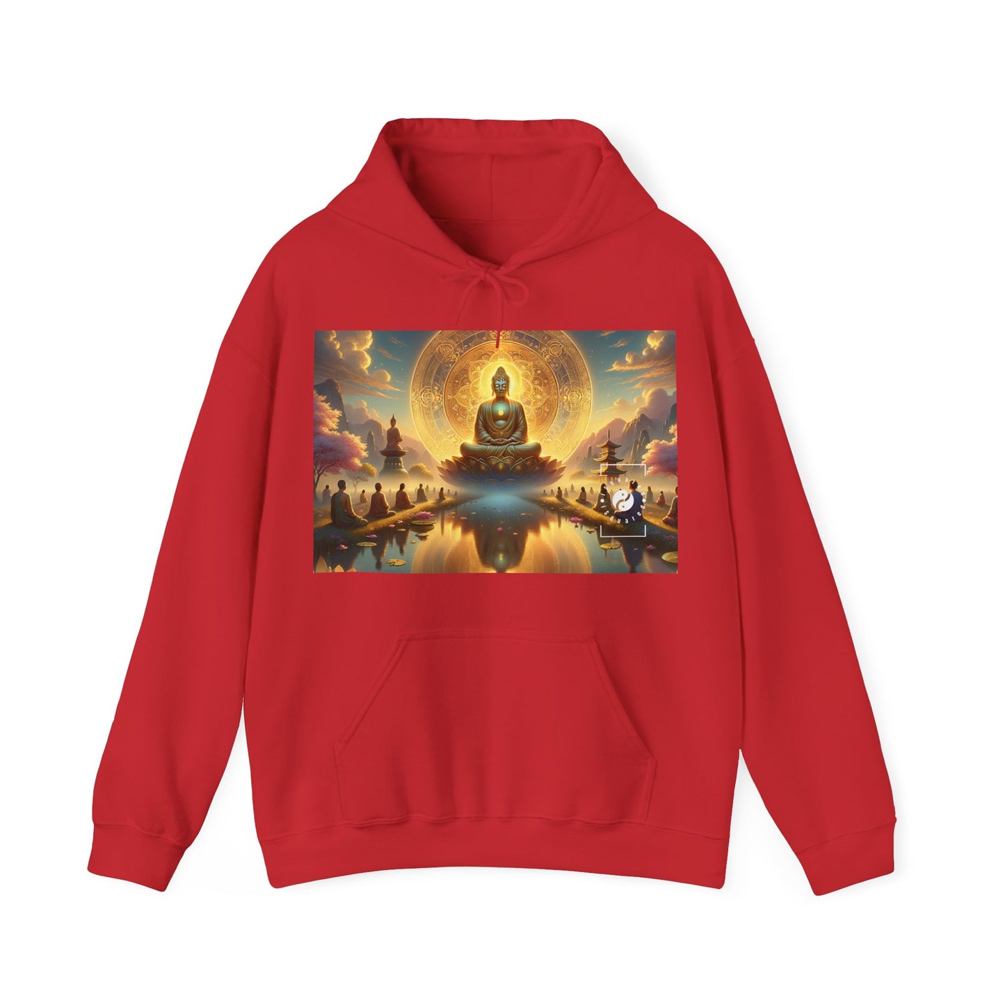 "Serenity in Transience: Illuminations of the Heart Sutra" - Hoodie