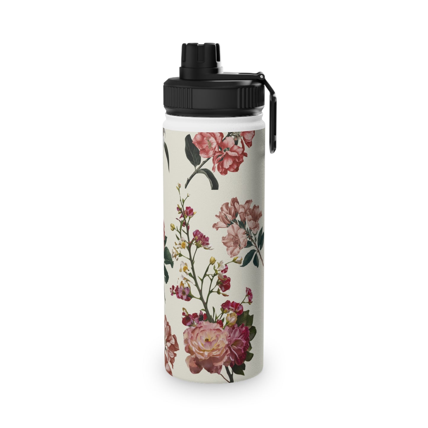 Botanicals on Beige - Sports Water Bottle