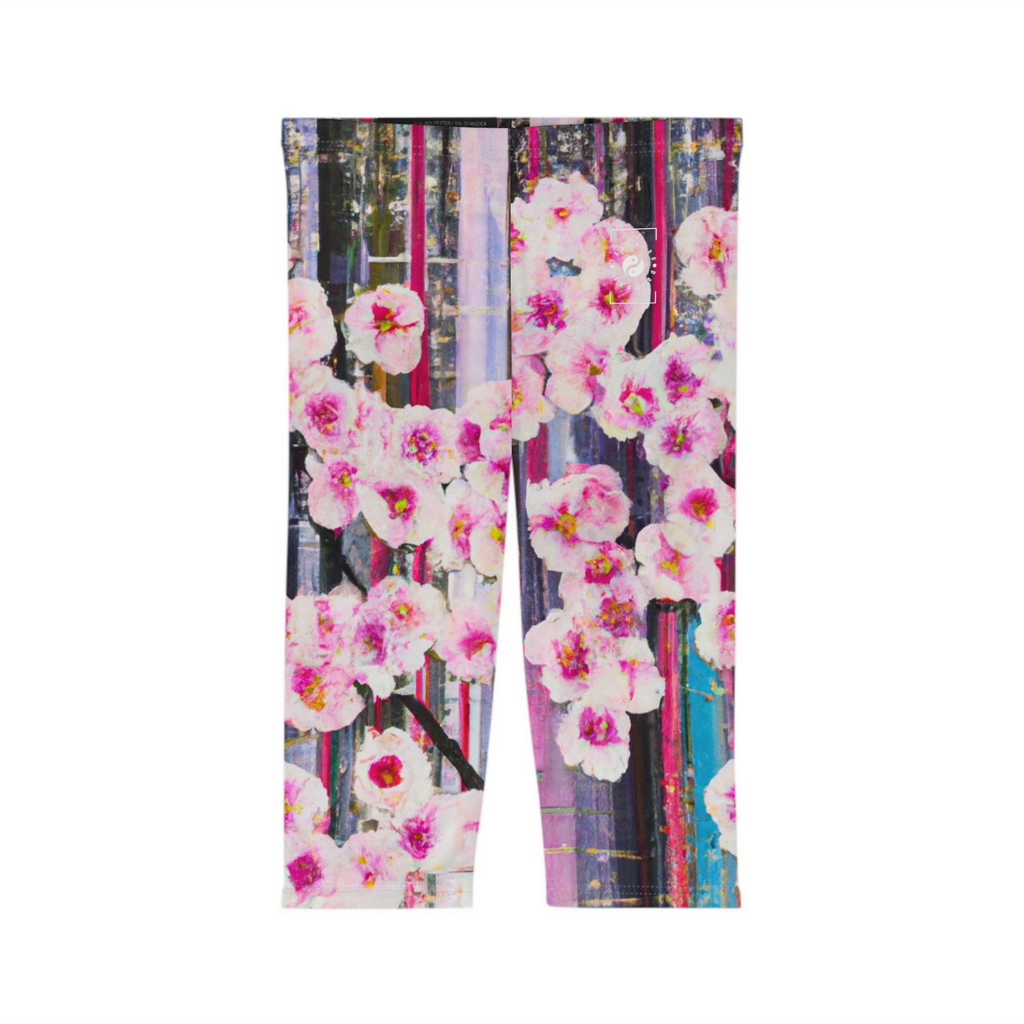 Abstract Bloom 05 - Capri Shorts