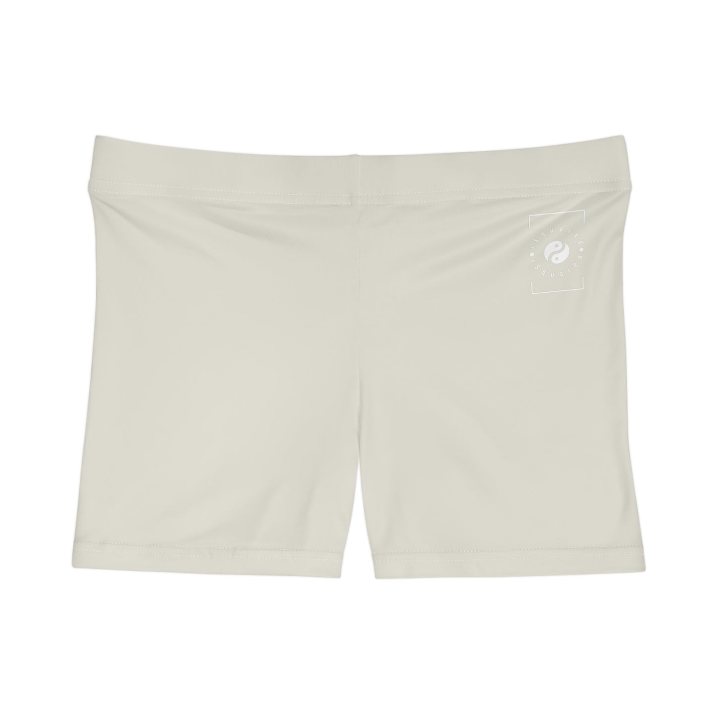 #E9E7DA Ivory - Mini Hot Yoga Short