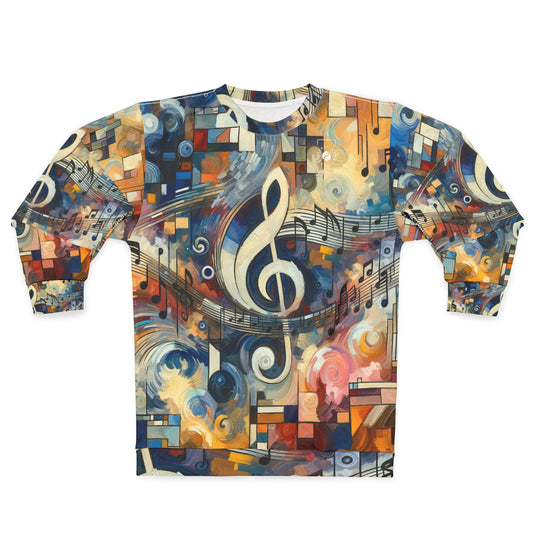 "Melodic Abstraction: Kandinsky's Symphony" - Unisex Sweatshirt