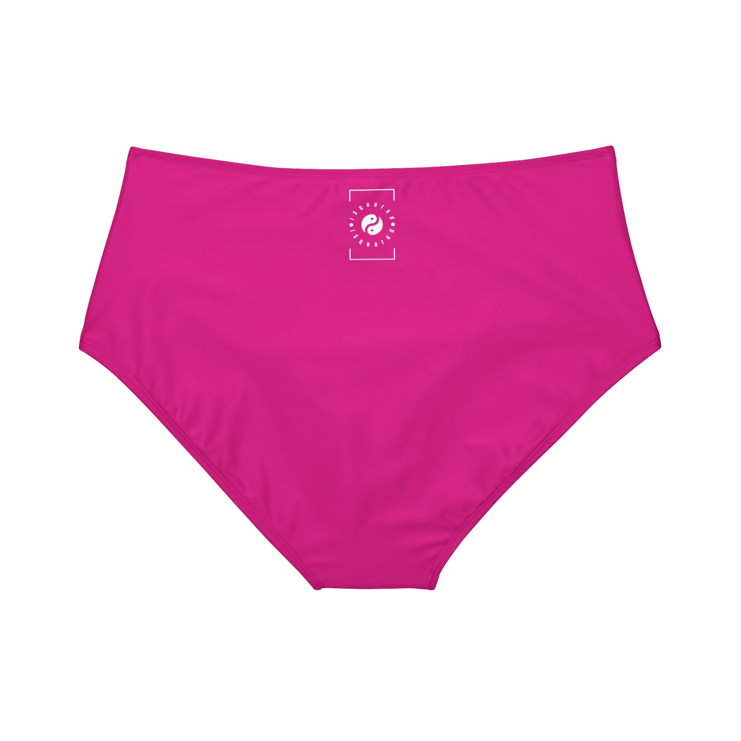 E0218A Pink - High Waisted Bikini Bottom