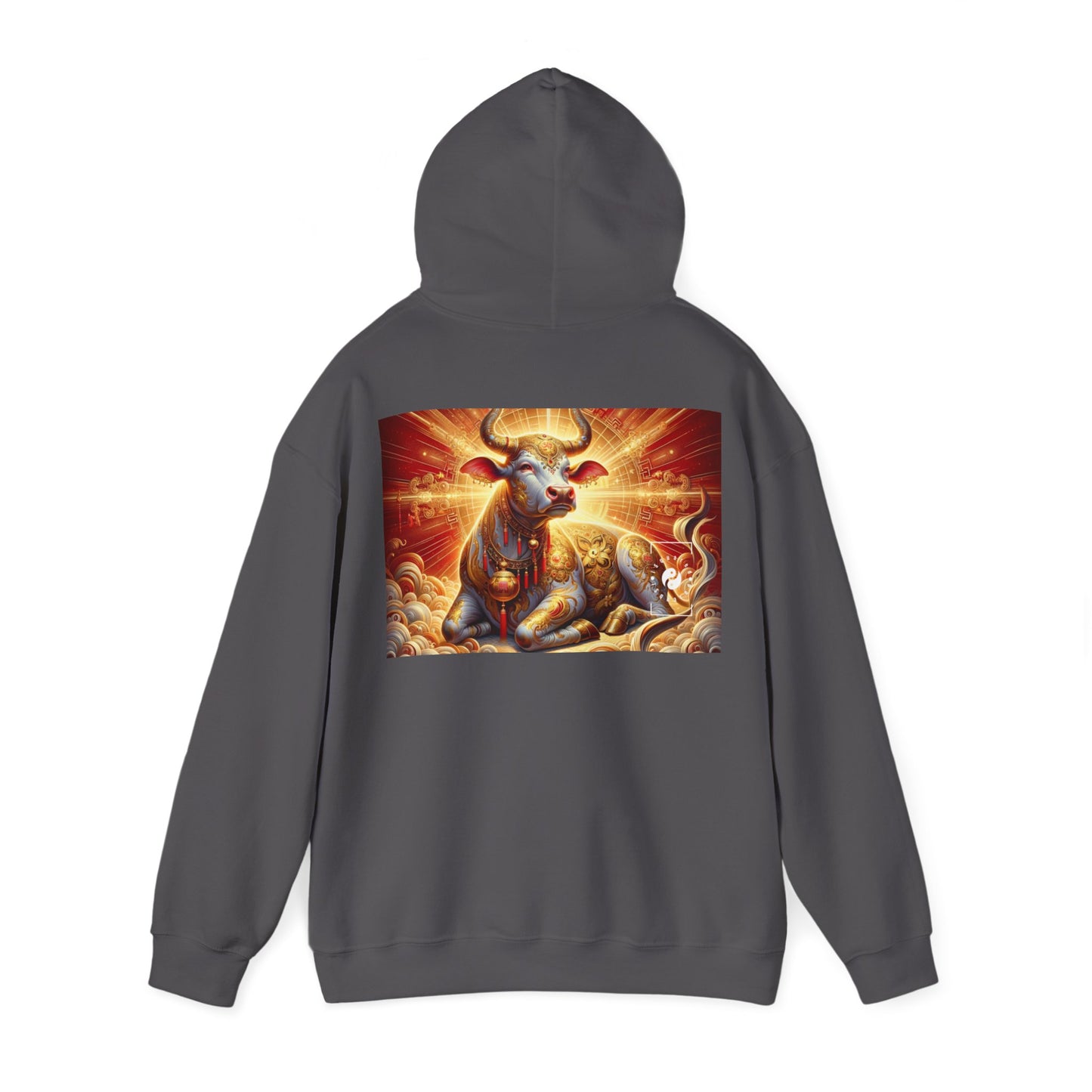 "Golden Euphoria: A Dance of the Divine Bovine" - Hoodie